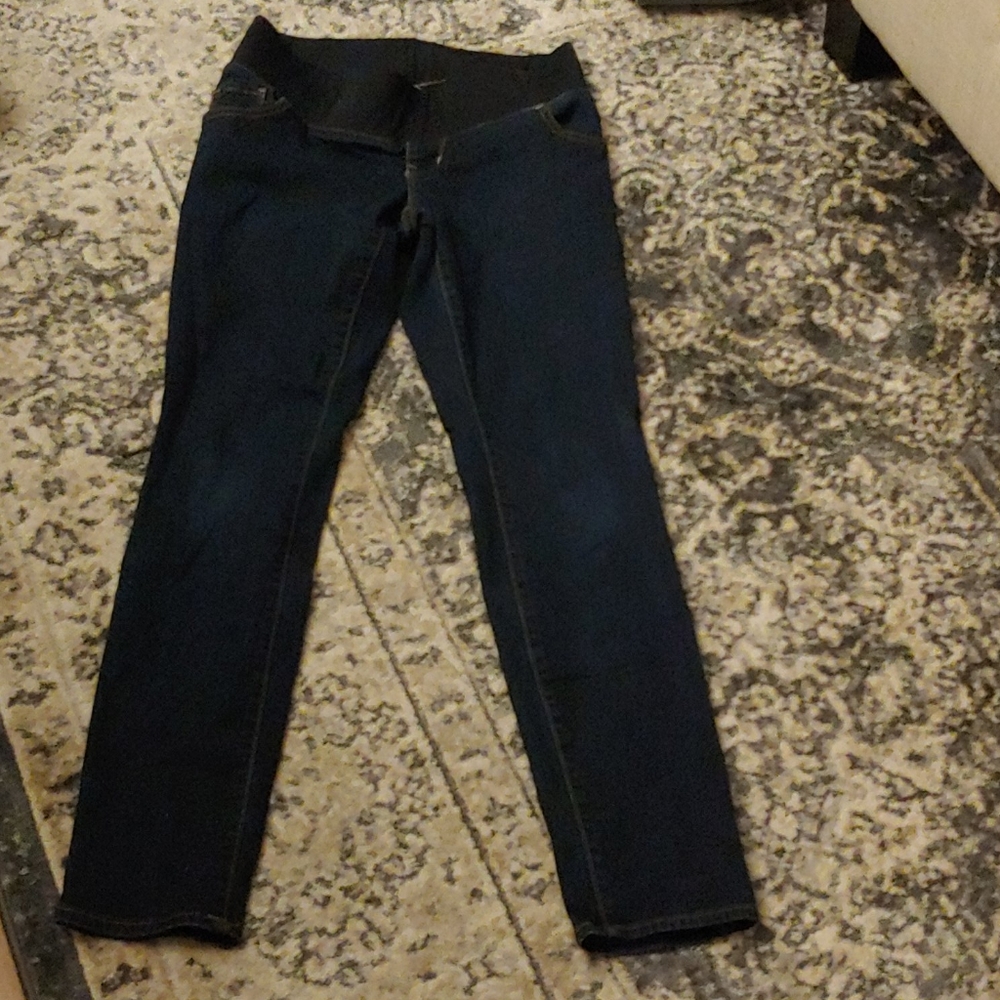 Old Navy Skinny low rise knit panel jeans sz 2